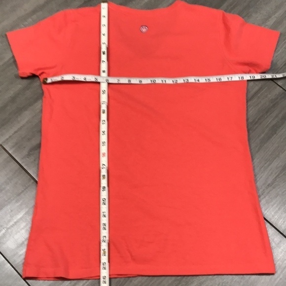 Life is Good 8th Note “Worthy” V-Neck Coral Screen T-Shirt size M - Picture 10 of 10